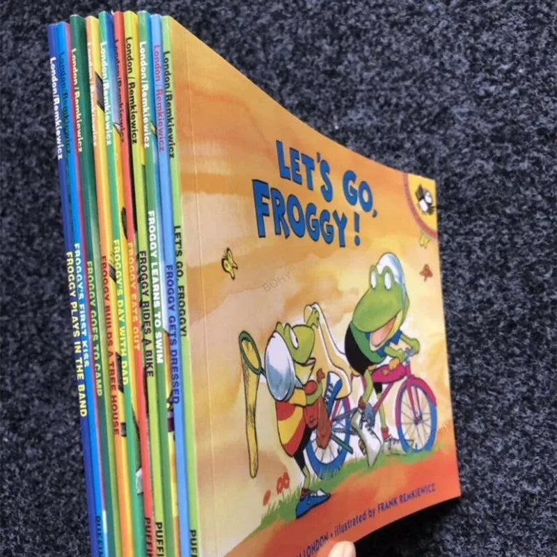 10 Books/Set I Can Read Froggy Kids Classical Story Children Early Education English Picture Story Reading Book
